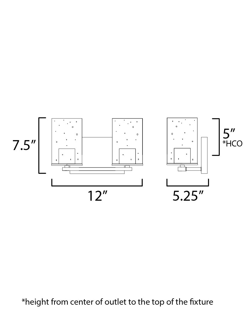 Sleek Bath Vanity dimensions diagram
