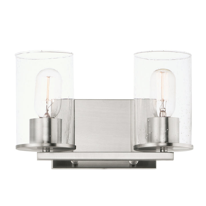 Sleek Bath Vanity Satin Nickel