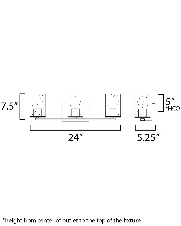 Sleek Bath Vanity dimensions diagram