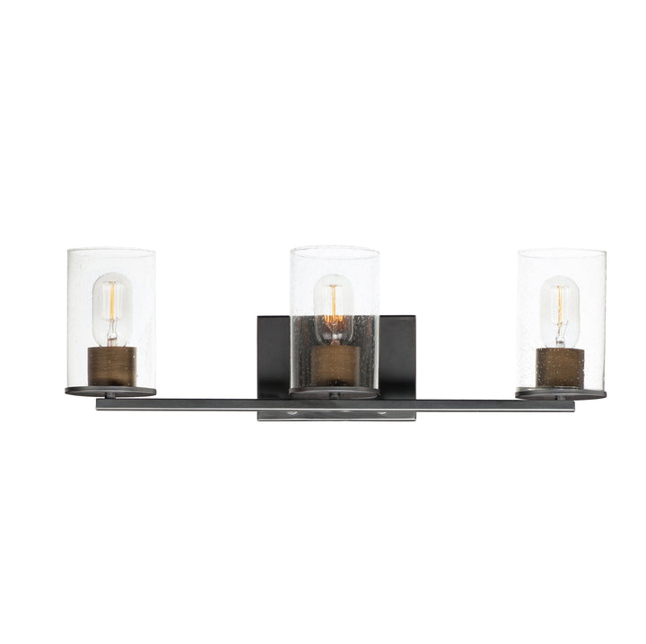 Sleek Bath Vanity Antique Brass / Black