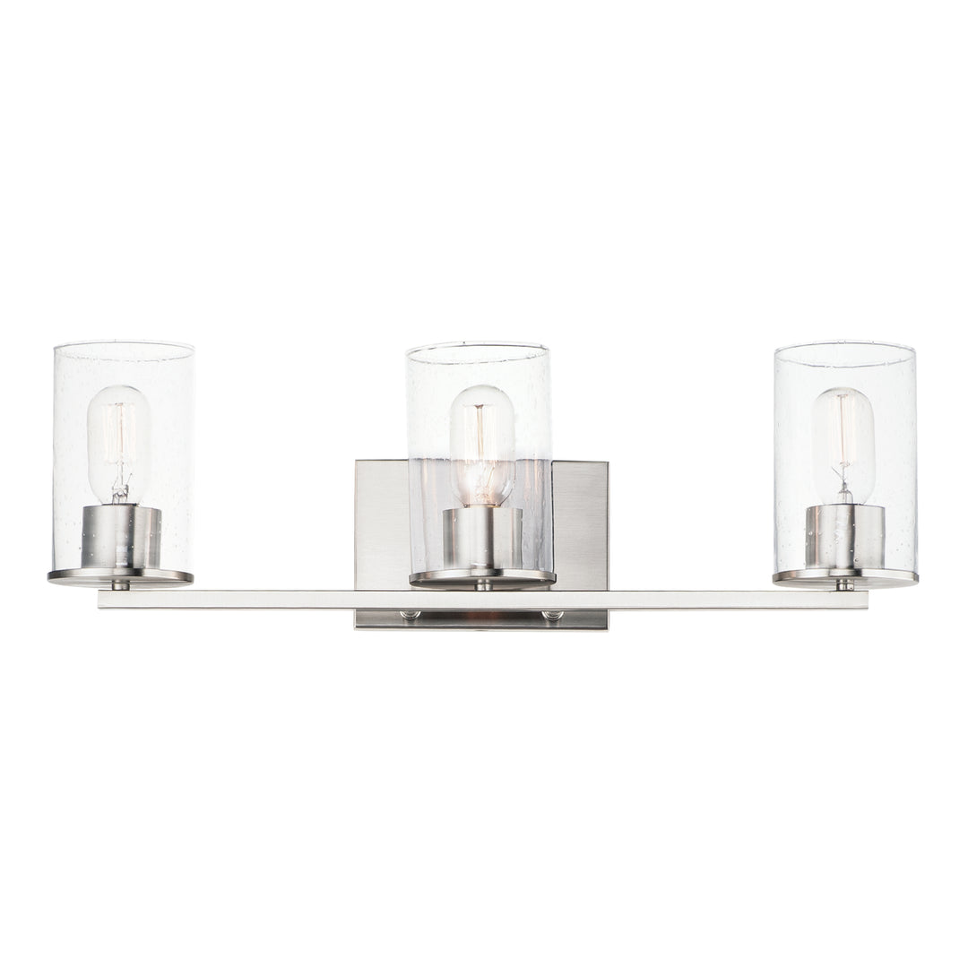 Sleek Bath Vanity Satin Nickel