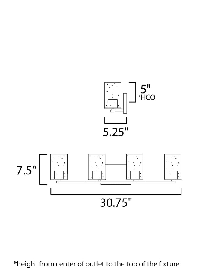 Sleek Bath Vanity dimensions diagram