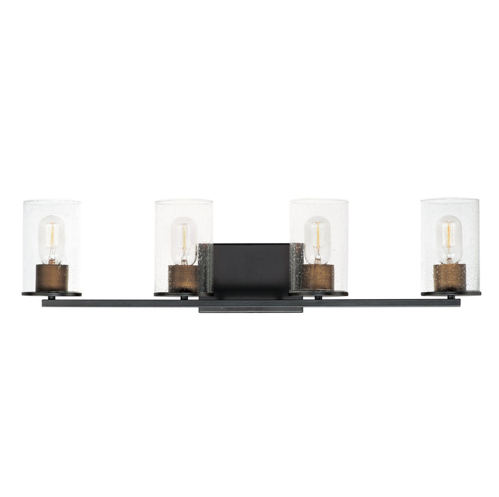 Sleek Bath Vanity Antique Brass / Black