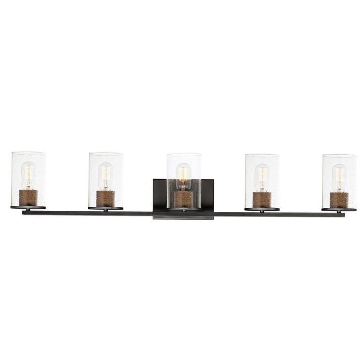 Sleek Bath Vanity Antique Brass / Black