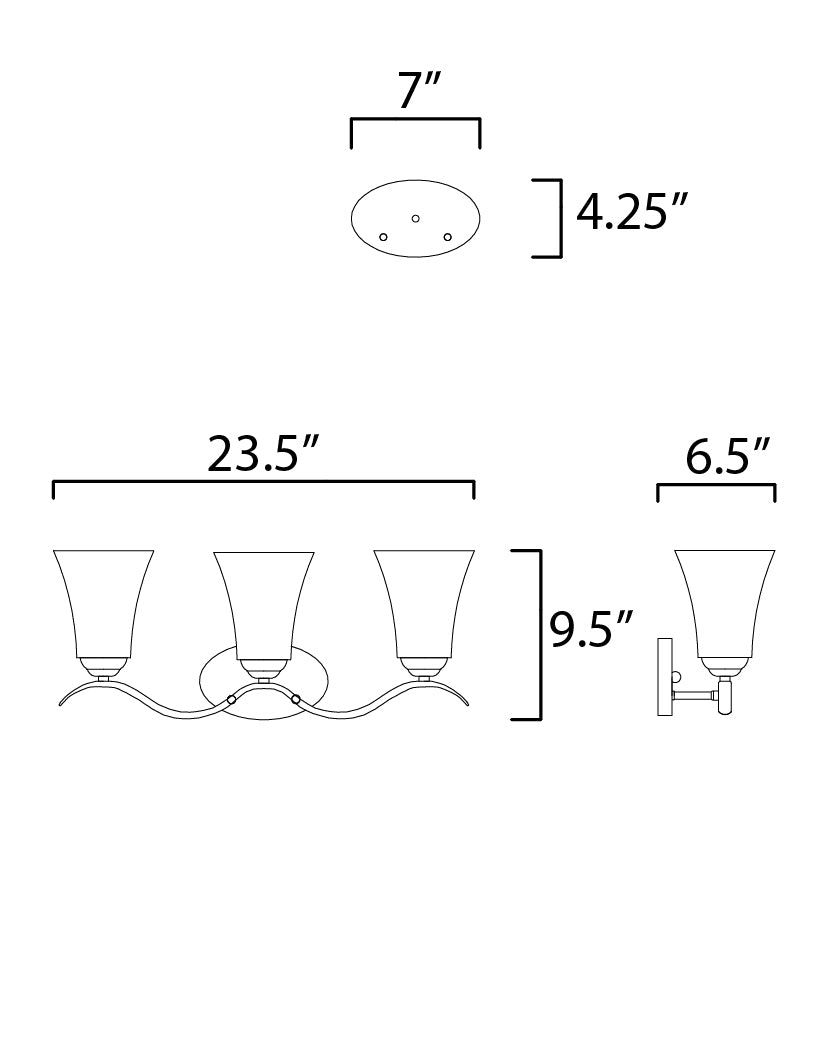 Vital Bath Vanity dimensions diagram