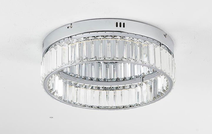 Round Frame Flush Mount with Clear Crystals by Bethel - view 27