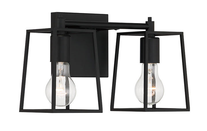 Dunn Vanity Light in Flat Black by Craftmade
