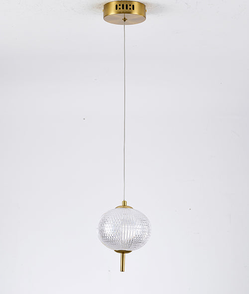 Frame Pendant Light with Clear Pc Shade by Bethel - view 2