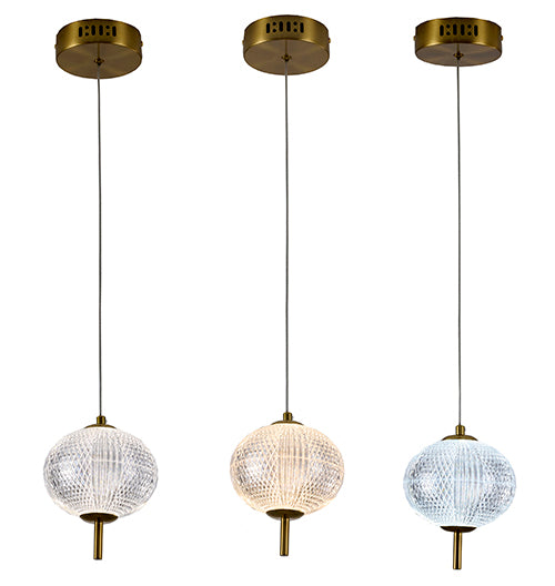 Frame Pendant Light with Clear Pc Shade by Bethel - view 4