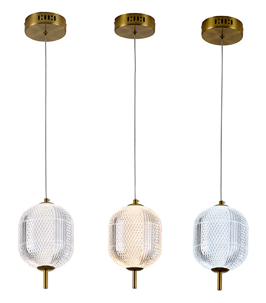 Frame Pendant Light with Clear Pc Shade by Bethel - view 9