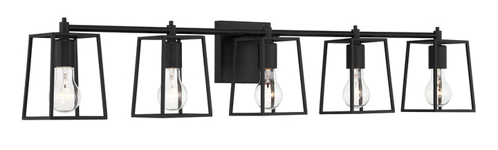 Dunn Vanity Light in Flat Black by Craftmade
