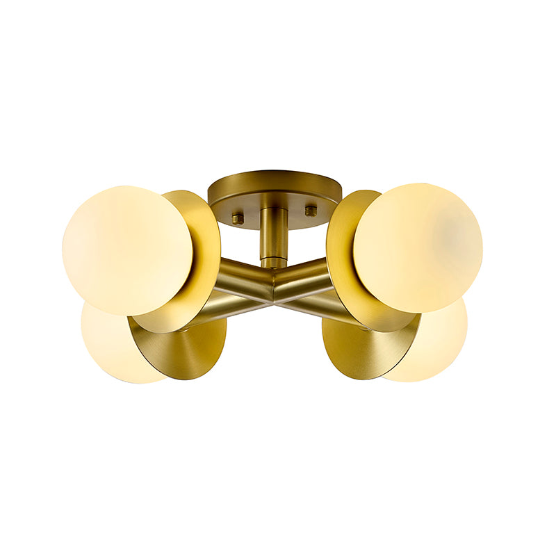Glass Flush Mount, 18", by Bethel