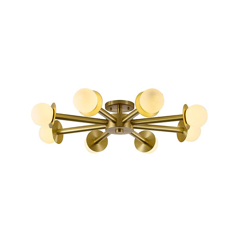 Glass Flush Mount, 36", by Bethel
