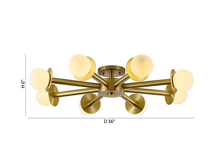 Glass Flush Mount by Bethel - view 7