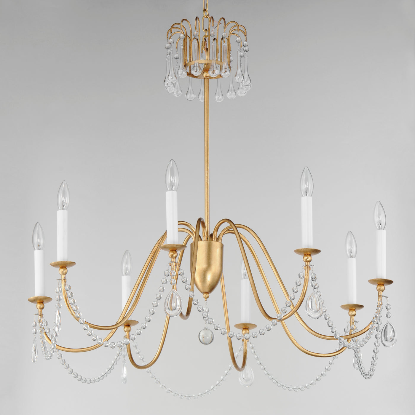 Plumette - Multiple Light Chandelier w Crystal