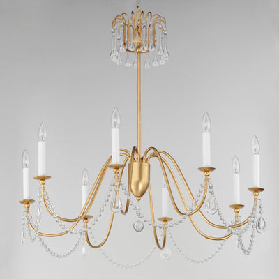 Plumette - Multiple Light Chandelier w Crystal
