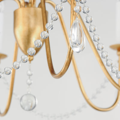 Plumette - Multiple Light Chandelier w Crystal