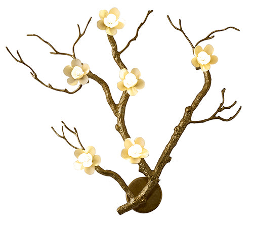Brass Wall Sconce by Bethel