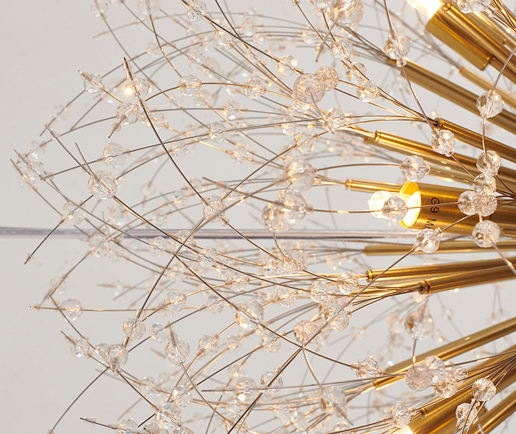 Clear Crystal Firework Chandelier with Hardware by Bethel - view 20