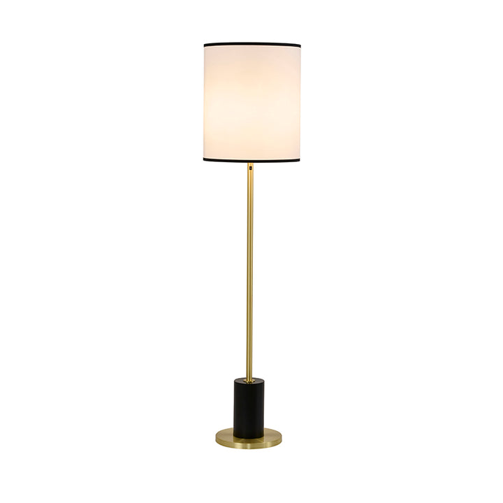 Black Stain Brass Floor Lamp by Bethel