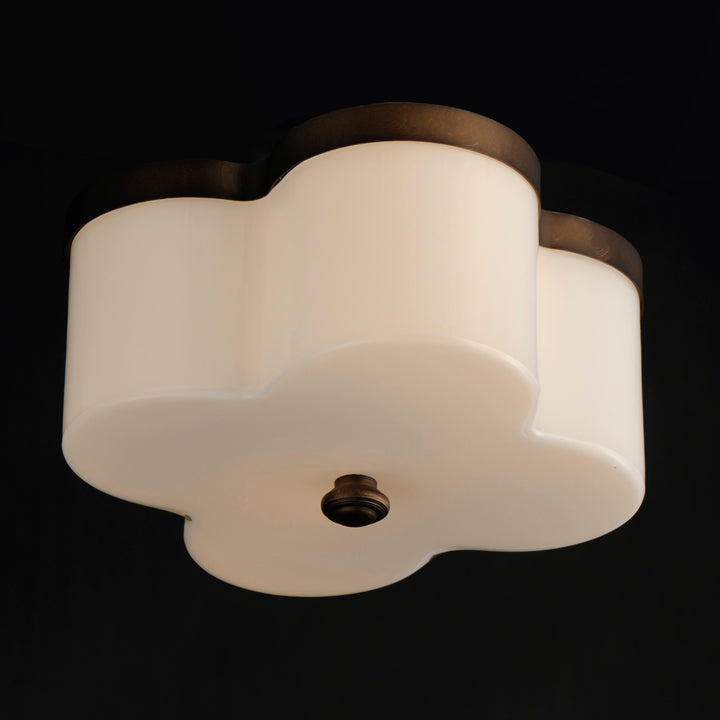 Clover 2-Light Flush Mount WTANB alternate view