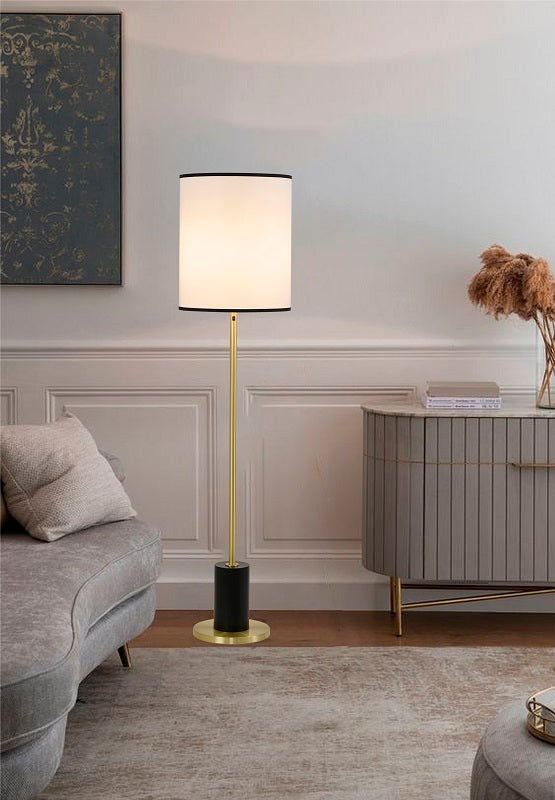 Black Stain Brass Floor Lamp by Bethel - view 2