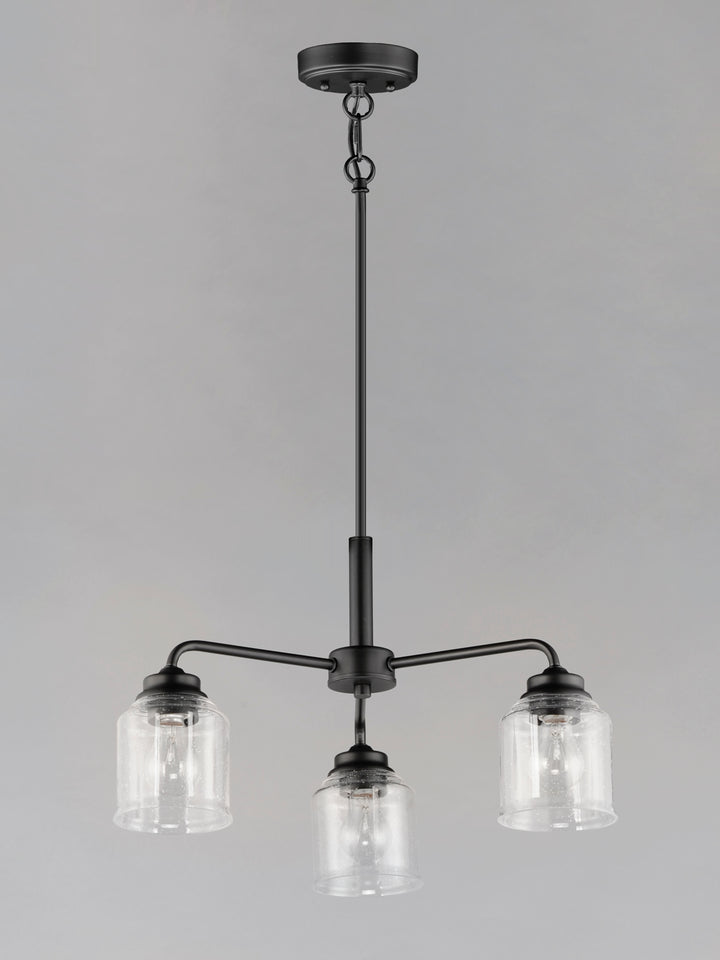 Acadia 3-Light Semi-Flush Mount/Chandelier Black alternate view