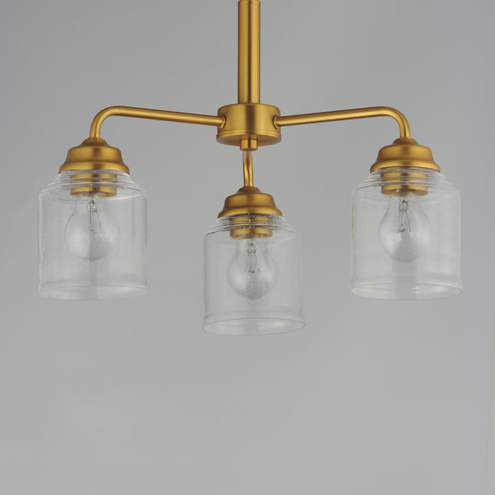 Acadia 3-Light Semi-Flush Mount/Chandelier Natural Aged Brass alternate view