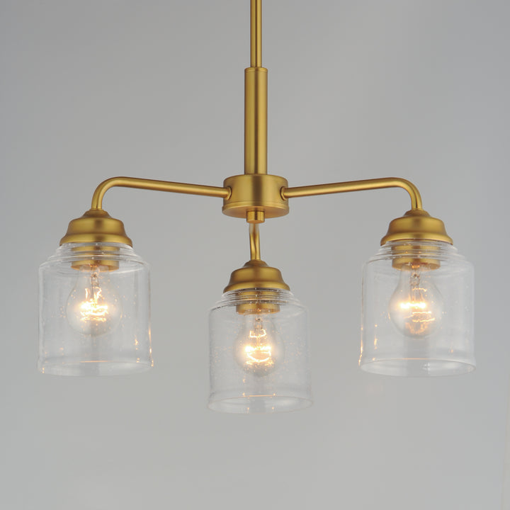 Acadia 3-Light Semi-Flush Mount/Chandelier Natural Aged Brass alternate view