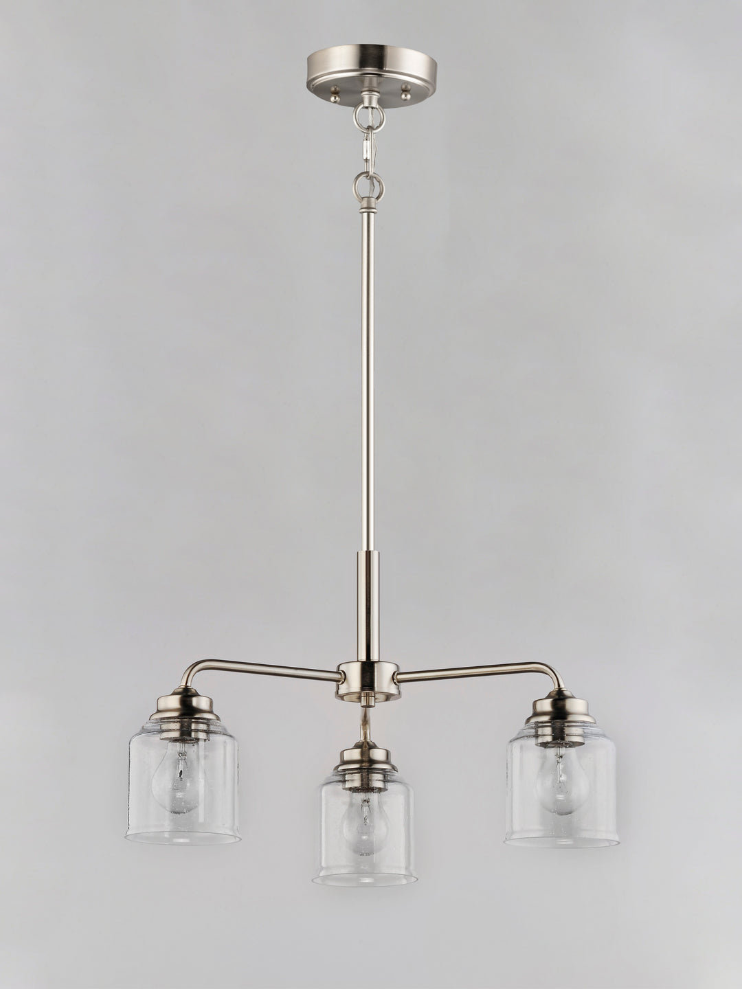 Acadia 3-Light Semi-Flush Mount/Chandelier Satin Nickel alternate view