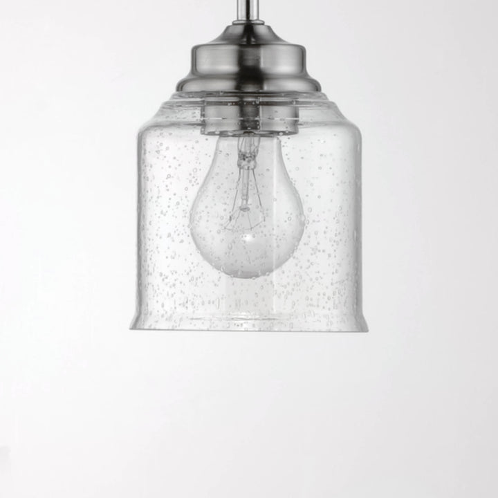 Acadia 3-Light Semi-Flush Mount/Chandelier Satin Nickel alternate view
