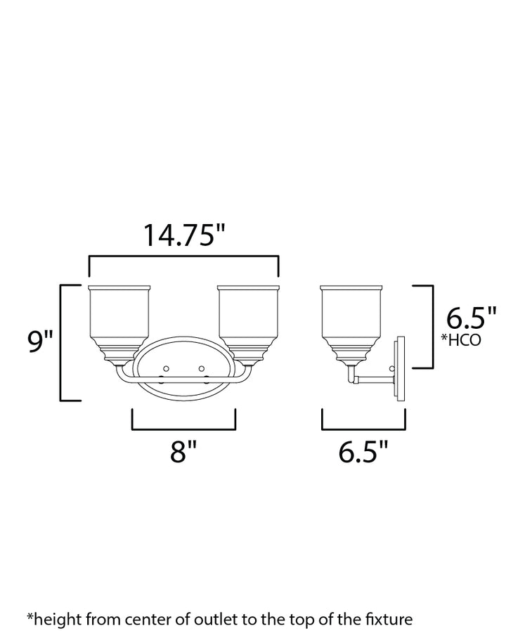 Acadia Bath Vanity dimensions diagram