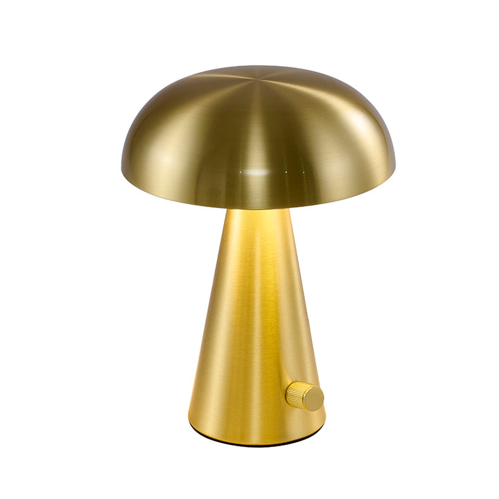 Satin Brass Table Lamp by Bethel