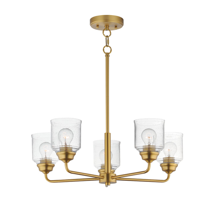 Acadia Chandelier Natural Aged Brass
