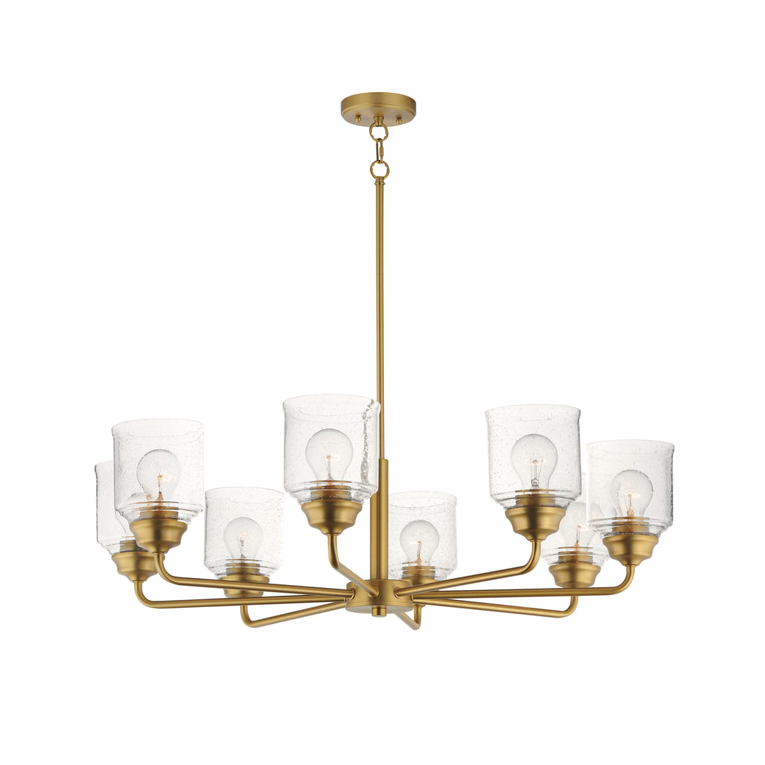 Acadia Chandelier Natural Aged Brass