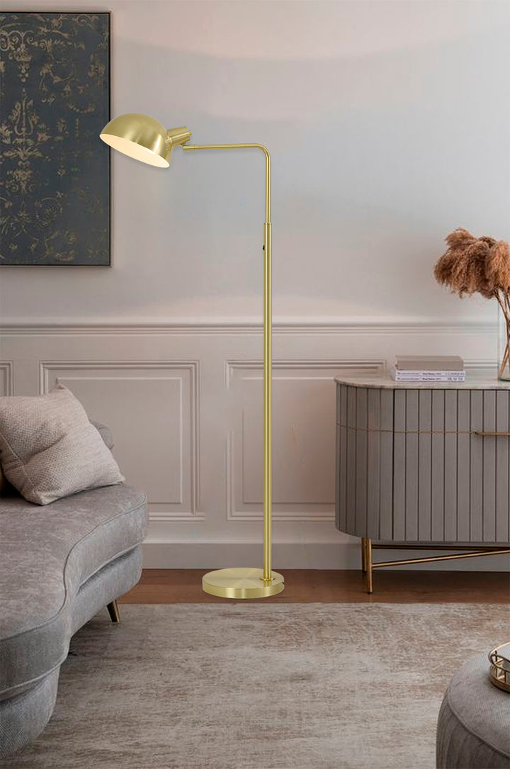 Satin Brass Floor Lamp by Bethel - view 3