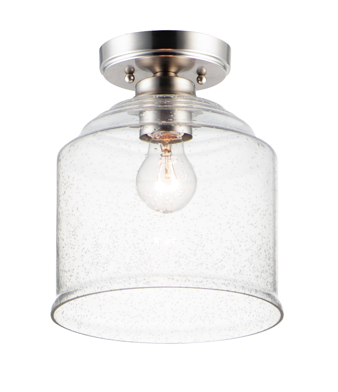 Acadia Semi-Flush Mount Satin Nickel