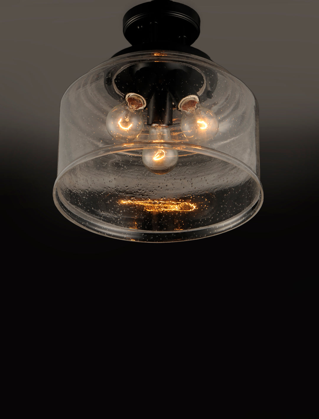 Acadia Semi-Flush Mount Black alternate view