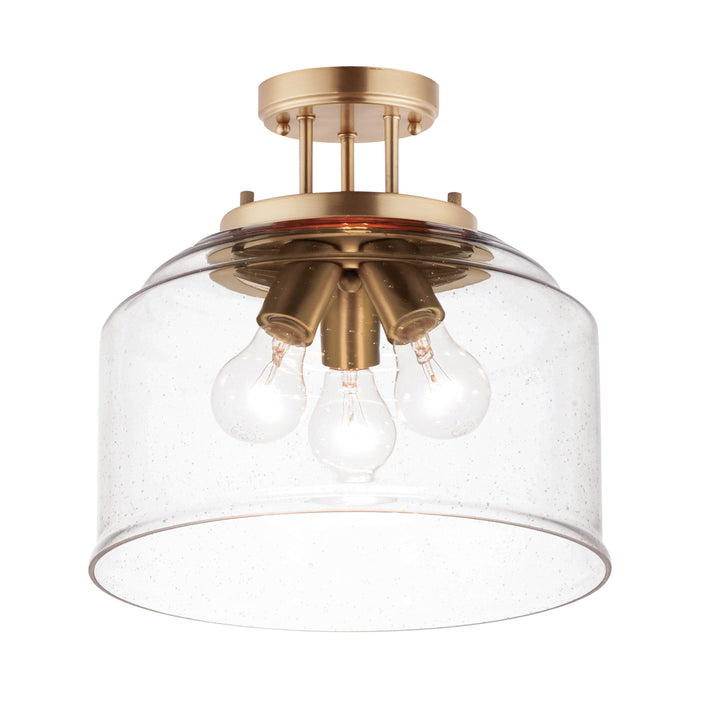 Acadia Semi-Flush Mount Heritage Brass