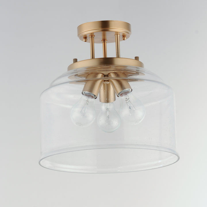 Acadia Semi-Flush Mount Heritage Brass alternate view