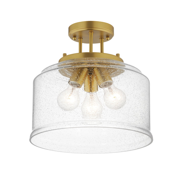 Acadia Semi-Flush Mount Natural Aged Brass