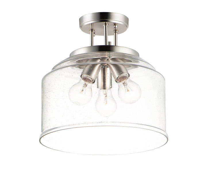 Acadia Semi-Flush Mount Satin Nickel