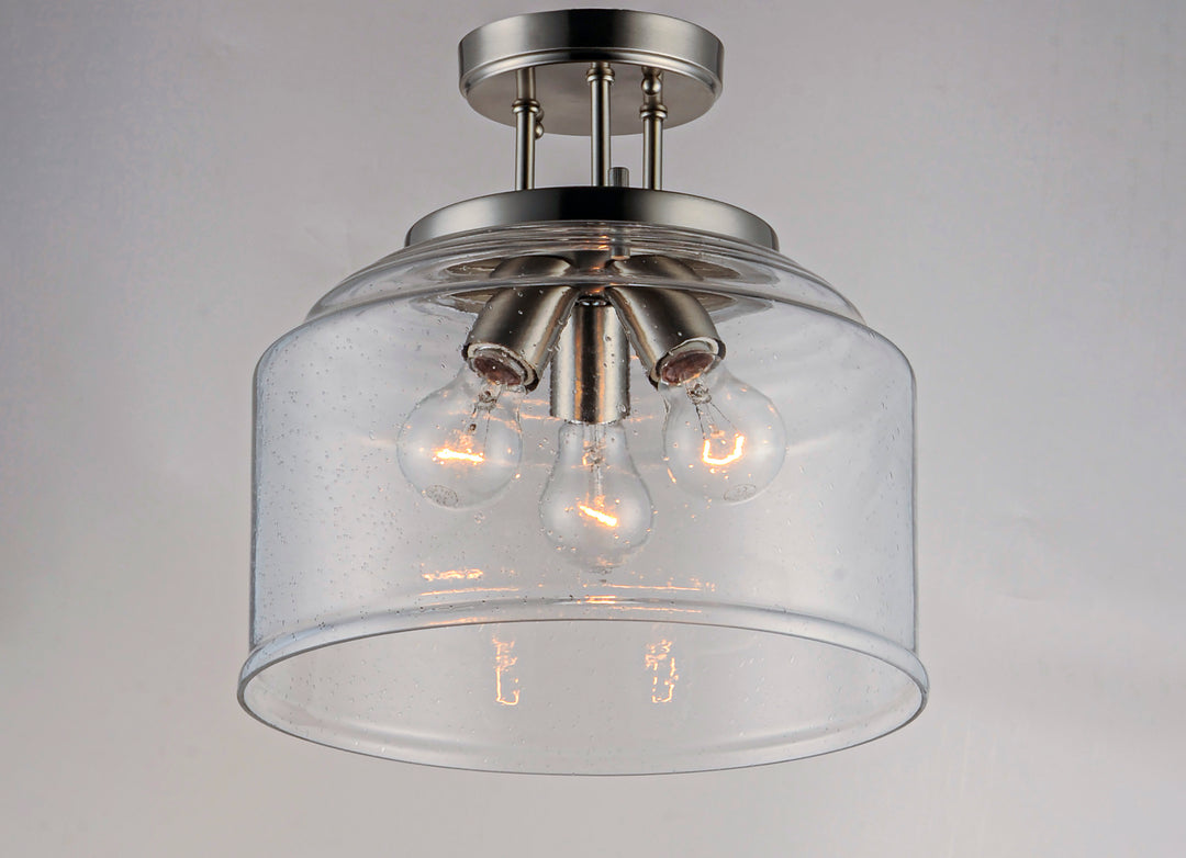 Acadia Semi-Flush Mount Satin Nickel alternate view