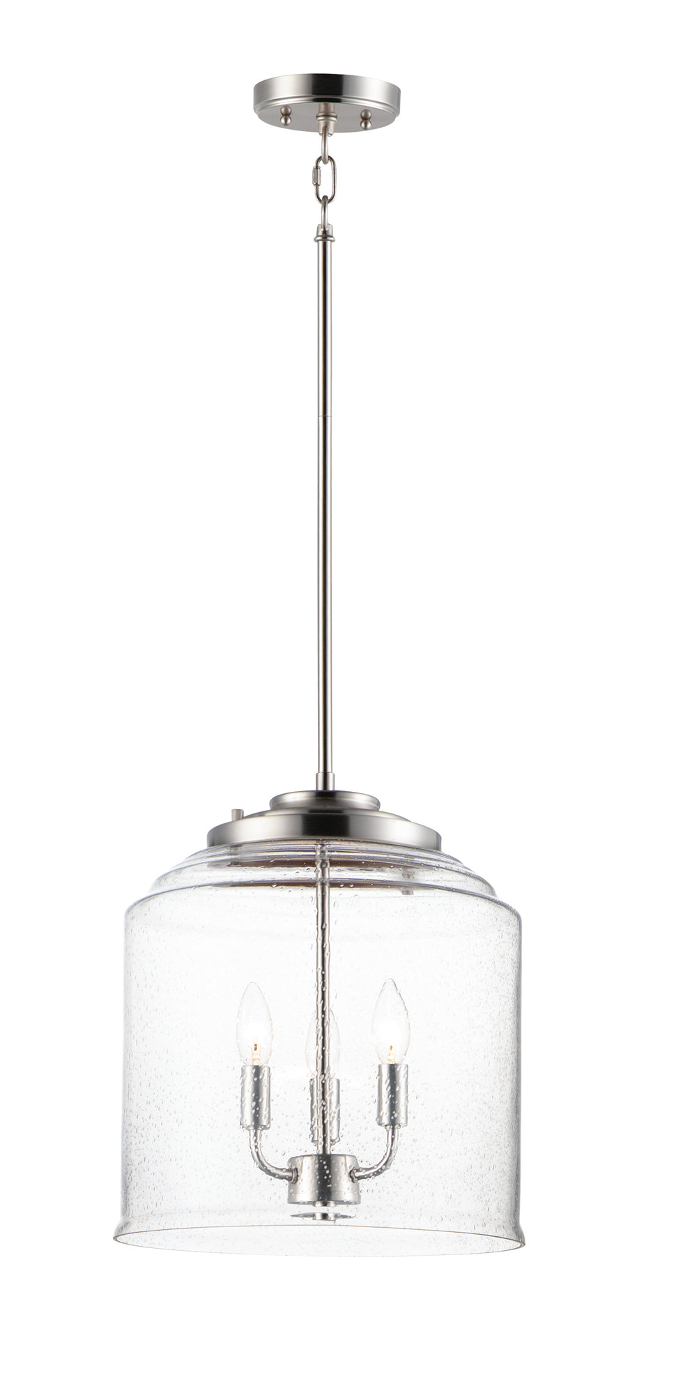 Acadia 3-Light Pendant Satin Nickel