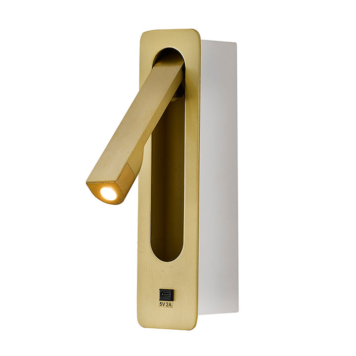 Satin Brass Wall Sconce (BTG104) by Bethel