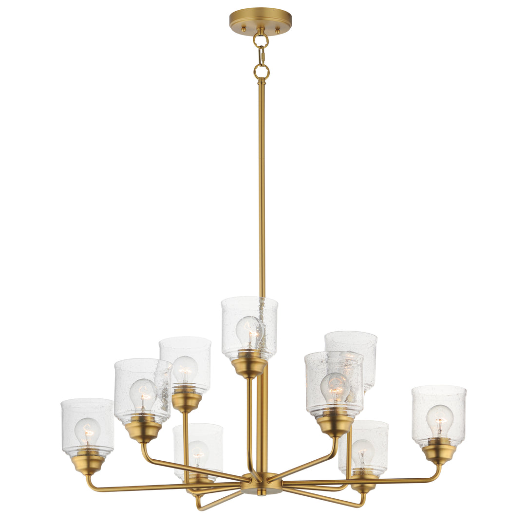Acadia Chandelier Natural Aged Brass