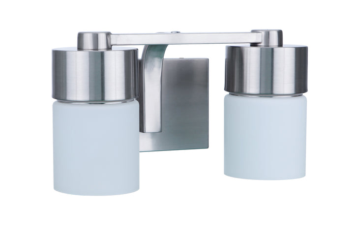 District Vanity Light in Brushed Polished Nickel by Craftmade
