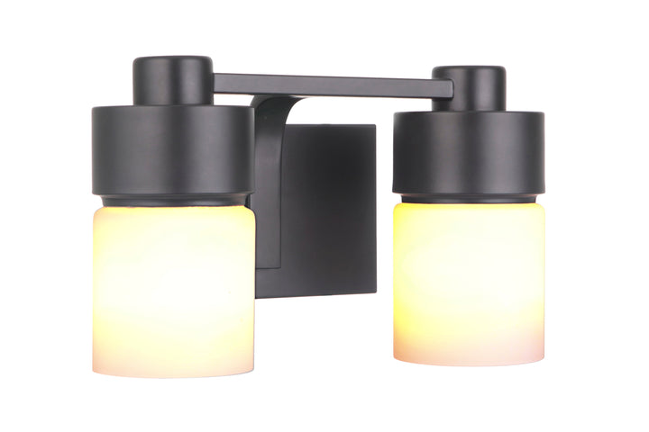 District Vanity Light in Flat Black by Craftmade