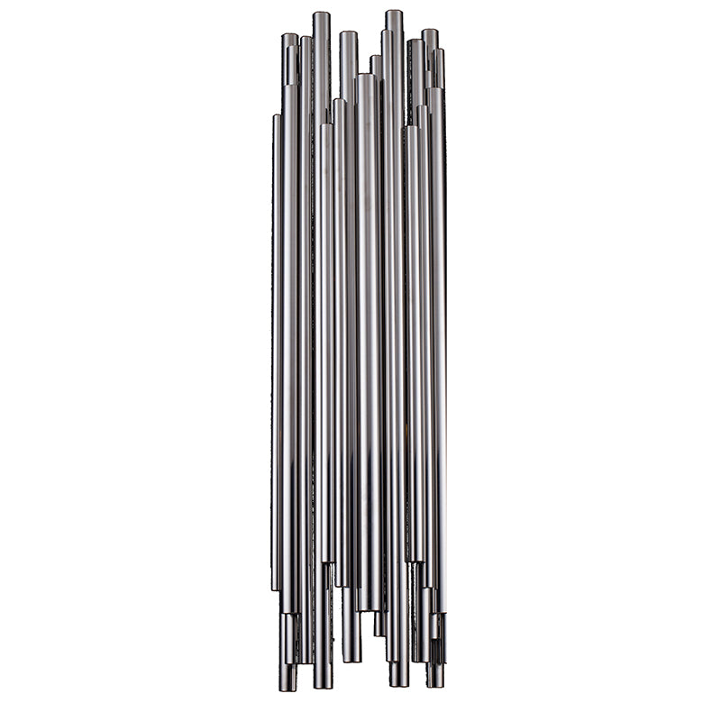 Stainless Steel Wall Sconce in Shiny Nickel by Bethel