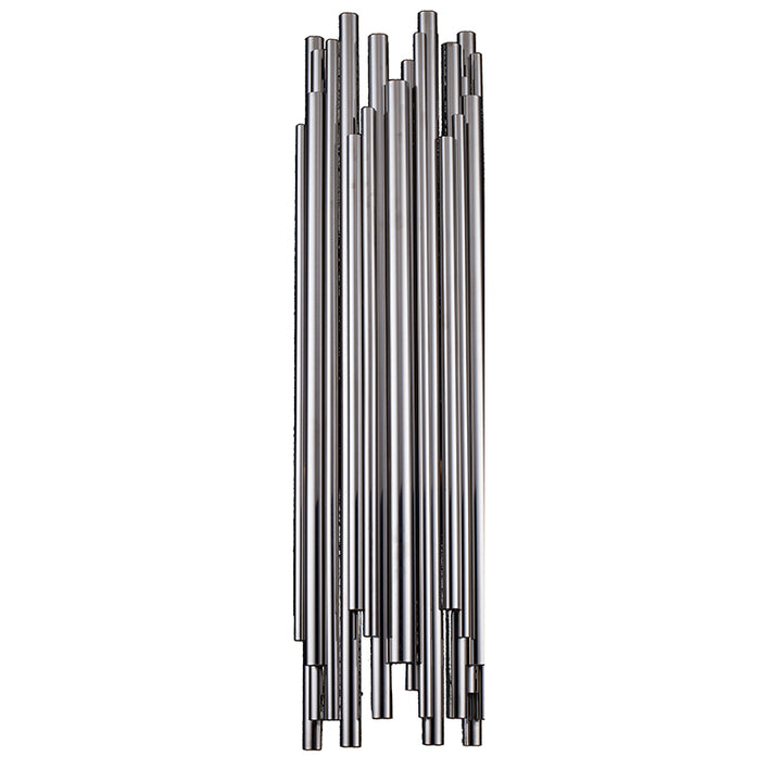 Stainless Steel Wall Sconce in Shiny Nickel by Bethel